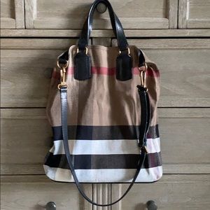 Burberry Tottenham tote check bag